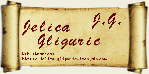 Jelica Gligurić vizit kartica